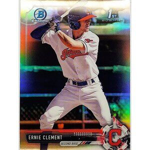 ERNIE CLEMENT ROOKIE REFRACTOR "1ST BOWMAN" 2017 BOWMAN CHROME DRAFT #BDC-88